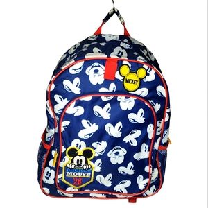 Disney London 28 Child's Retro Mickey Mouse Print School Book Bag Backpack OS